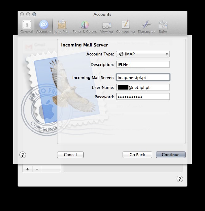E-mail - configuração Apple Mail 4