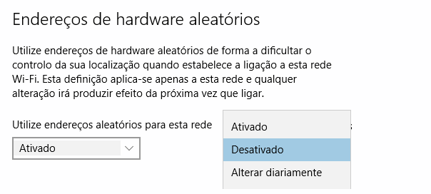 WiFi Desativar MAC W10 6