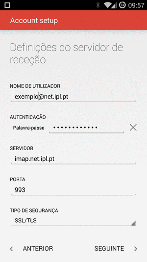 E-mail - configuração Gmail 4