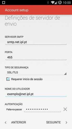 E-mail - configuração Gmail 5