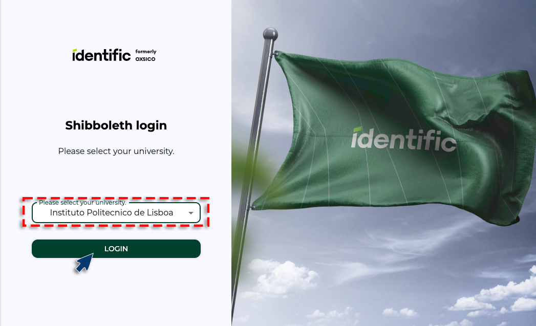 Identific opção Institutcional